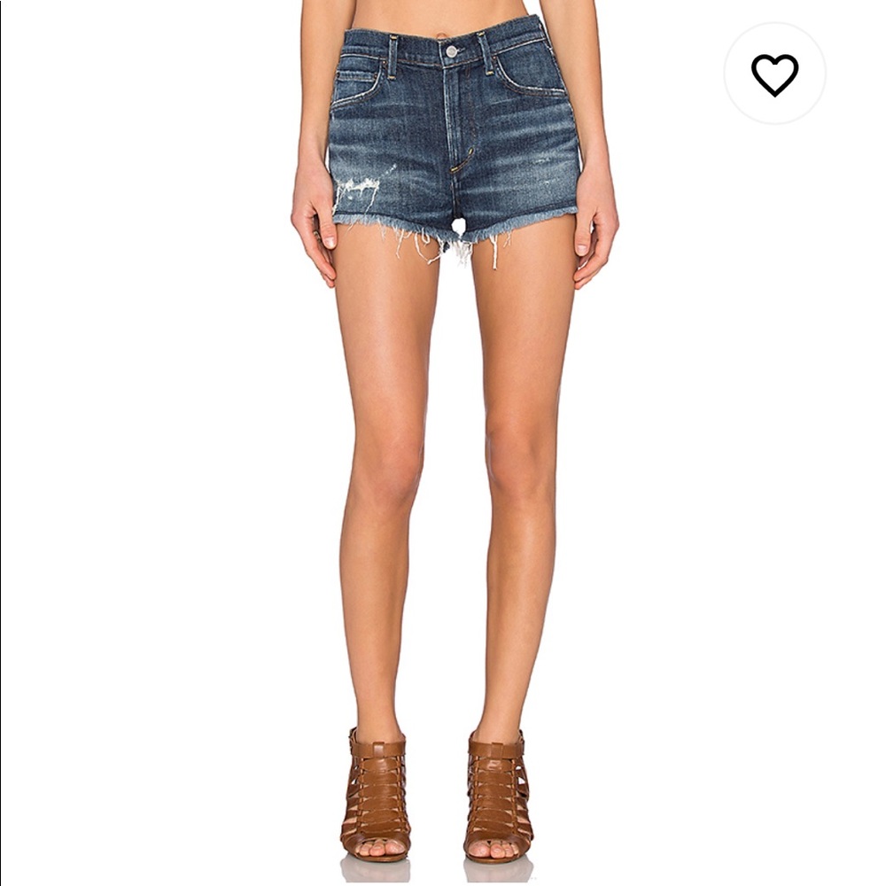 A Gold E Jaden High Rise Cut Off Short